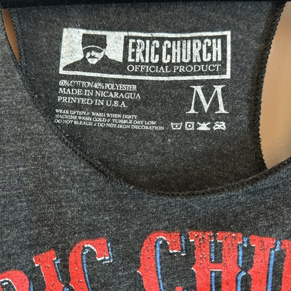 Eric Church Outsiders Revival tour tank top size M - Picture 2 of 3